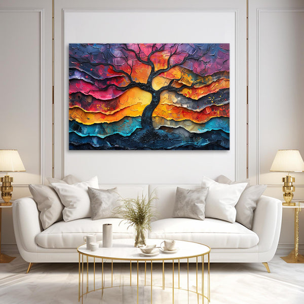 Enchanté Tableau Arbre | TableauDecoModerne®