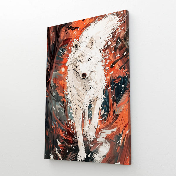 Enflammé Tableau Loup | TableauDecoModerne®