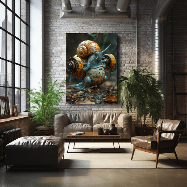 Escargot Puissant Tableau Design | TableauDecoModerne®