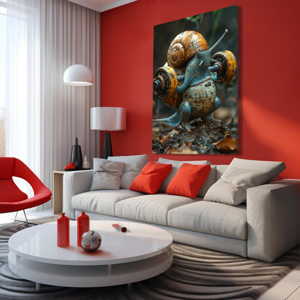 Escargot Puissant Tableau Design | TableauDecoModerne®