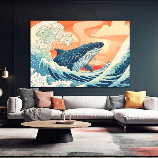 Évasion Océanique Tableau Baleine | TableauDecoModerne®