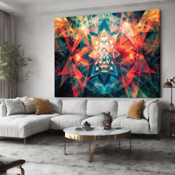 Explosion de Couleurs Tableau Geometrique | TableauDecoModerne®