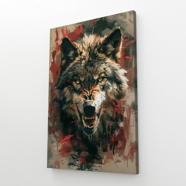 Féroce Tableau Loup | TableauDecoModerne®