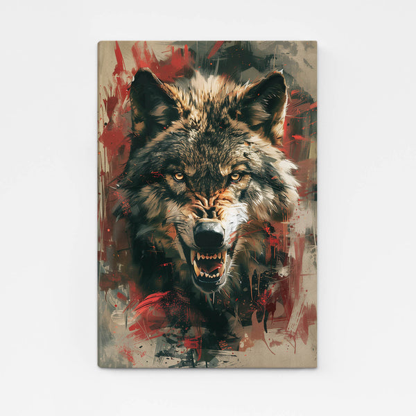 Féroce Tableau Loup | TableauDecoModerne®