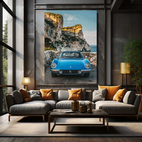 Ferrari Bleu Tableau Voiture | TableauDecoModerne®