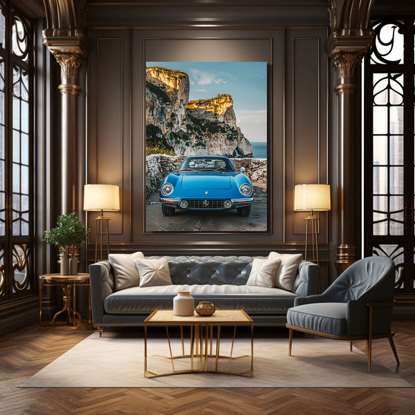 Ferrari Bleu Tableau Voiture | TableauDecoModerne®