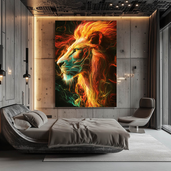 Flamme Sauvage Tableau Lion