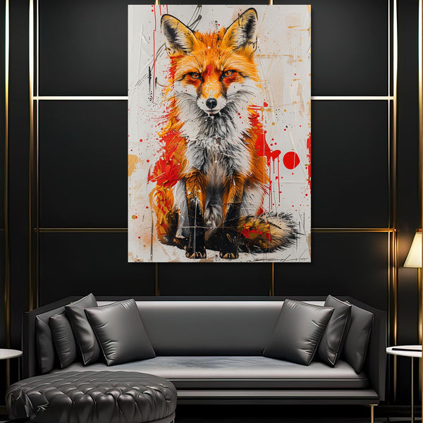 Flèche de Feu Tableau Renard | TableauDecoModerne®