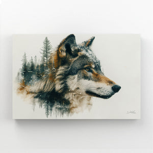 Forestier Tableau Loup | TableauDecoModerne®