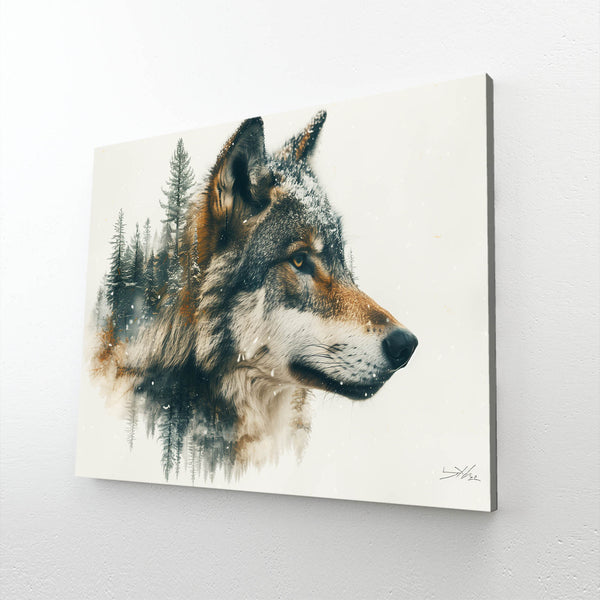 Forestier Tableau Loup | TableauDecoModerne®