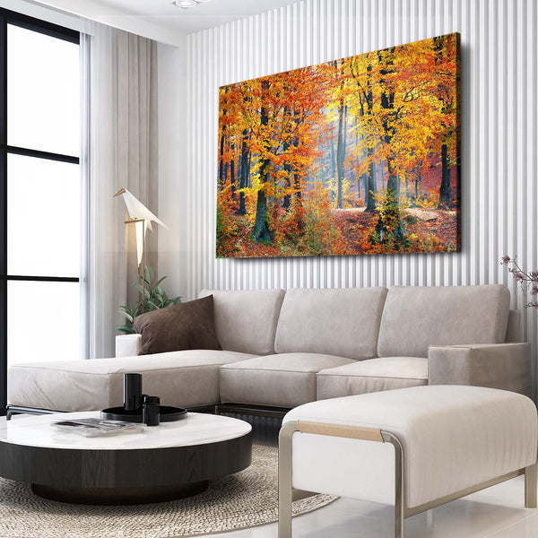 Forêt Automnale Tableau Arbre | TableauDecoModerne®