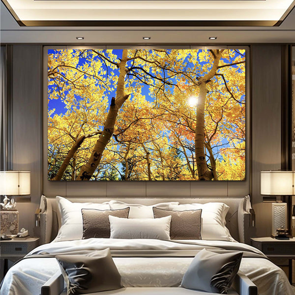 Forêt Dorée Tableau Arbre | TableauDecoModerne®