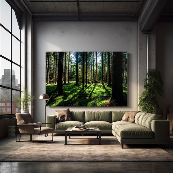 Forêt Verdoyante Tableau Arbre | TableauDecoModerne®