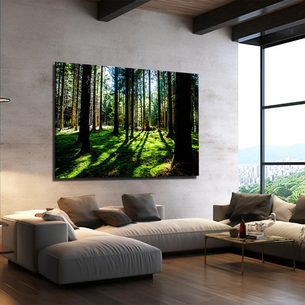 Forêt Verdoyante Tableau Arbre | TableauDecoModerne®