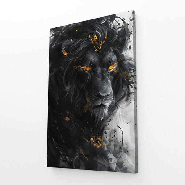 Fureur Noire Tableau Lion | TableauDecoModerne®