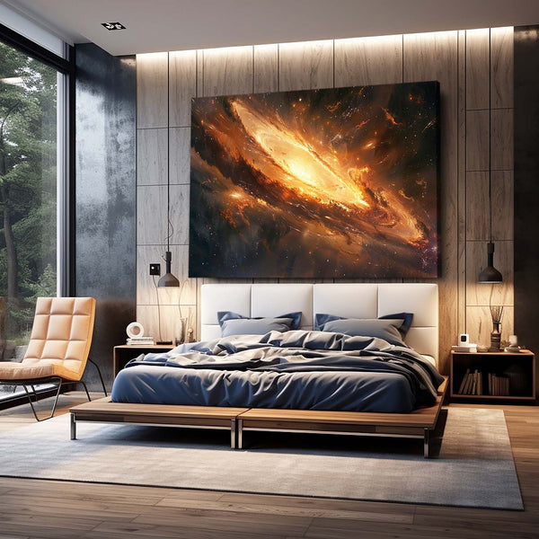 Galaxie Ardente Tableau Espace | TableauDecoModerne®