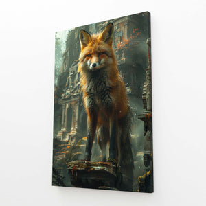 Gardien des Ruines Tableau Renard | TableauDecoModerne®