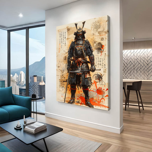 Guerrier Samurai Tableau Japonais | TableauDecoModerne®