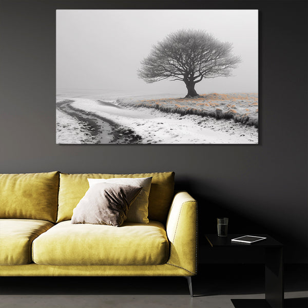 Hiver Givré Tableau Arbre | TableauDecoModerne®