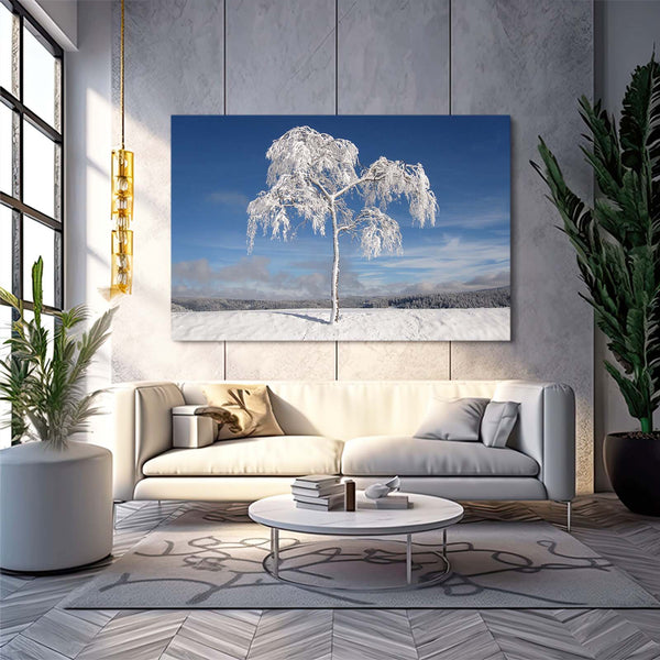 Hivernal Tableau Arbre | TableauDecoModerne®