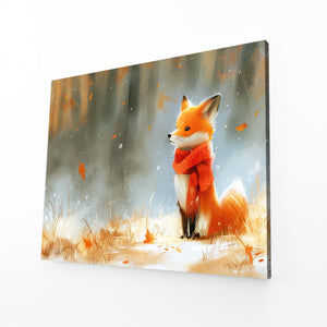 Hivernal Tableau Renard | TableauDecoModerne®