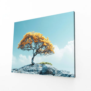 Jaune Tableau Arbre | TableauDecoModerne®