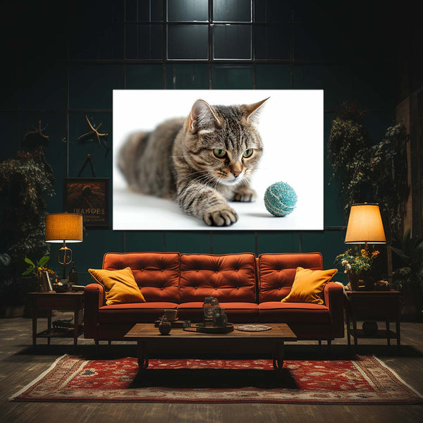 Joueur Tableau Chat | TableauDecoModerne®