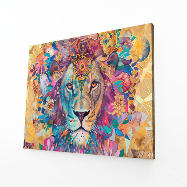 Lion Éthéré Tableau Lion | TableauDecoModerne®