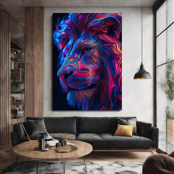 Lion Majestueux Tableau