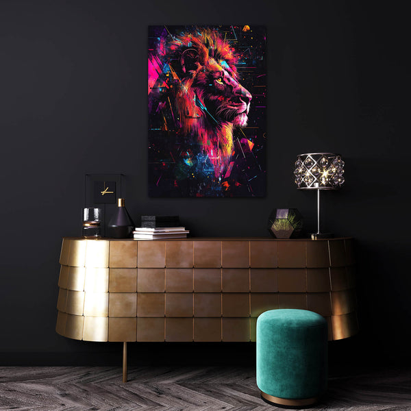 Lion Tableau Abstrait