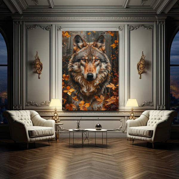 Loup d'Automne Tableau | TableauDecoModerne®