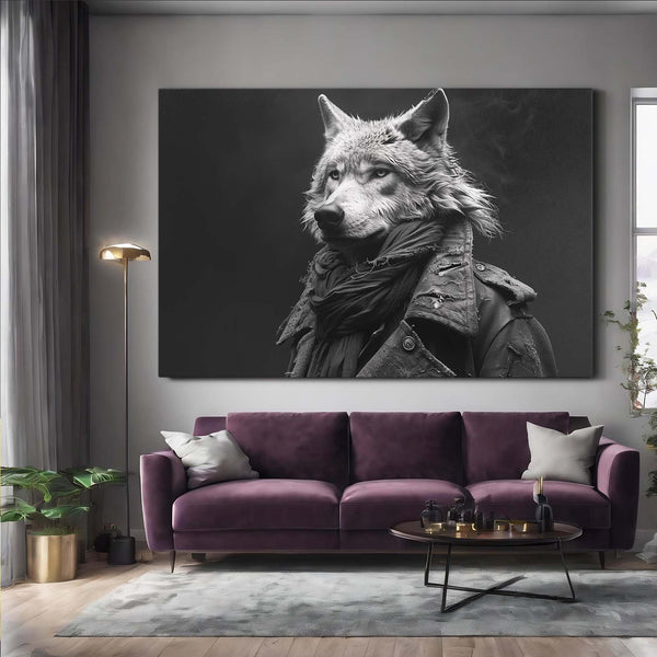 Loup Élégant Tableau | TableauDecoModerne®