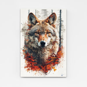 Loup Rouge Tableau | TableauDecoModerne®