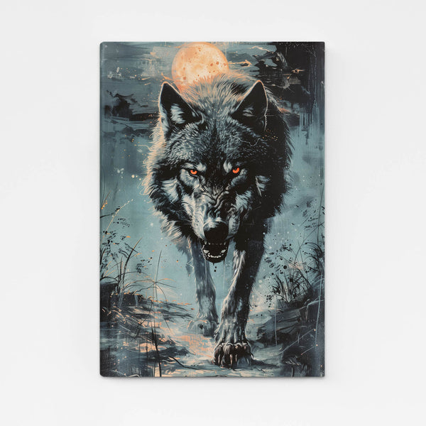 Loup Sombre Tableau | TableauDecoModerne®