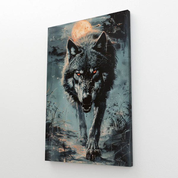 Loup Sombre Tableau | TableauDecoModerne®