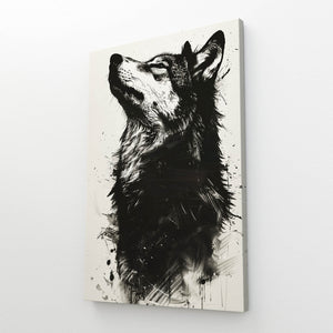 Loup Tableau Fier | TableauDecoModerne®