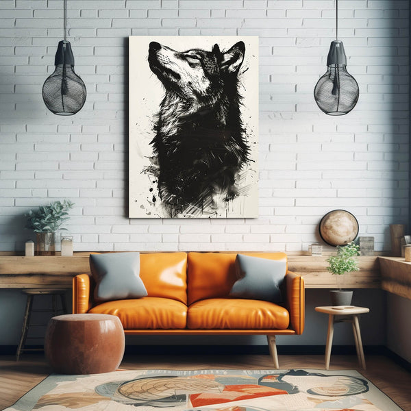 Loup Tableau Fier | TableauDecoModerne®