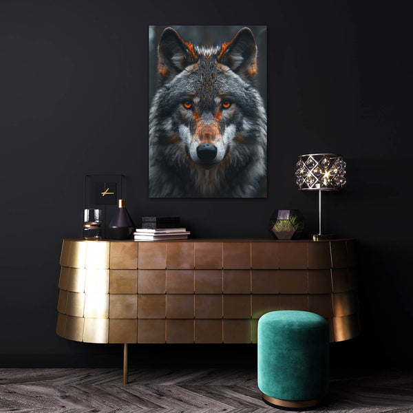 Loup Tableau Intense | TableauDecoModerne®