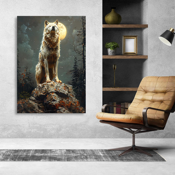 Loup Tableau Majestueux | TableauDecoModerne®