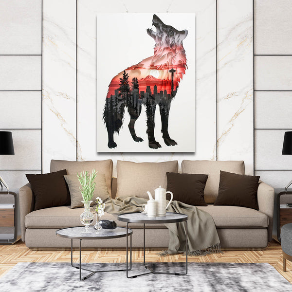 Loup Tableau Métropolitain | TableauDecoModerne®