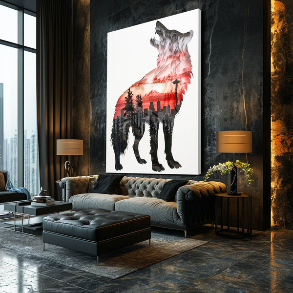 Loup Tableau Métropolitain | TableauDecoModerne®