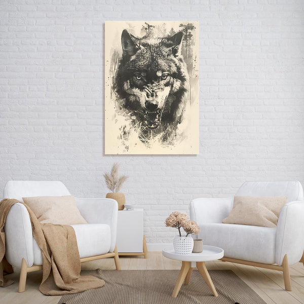 Loup Tableau Sauvage | TableauDecoModerne®