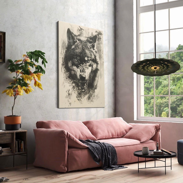 Loup Tableau Sauvage | TableauDecoModerne®