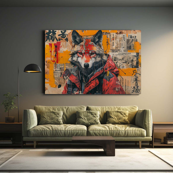 Loup Urbain Tableau | TableauDecoModerne®