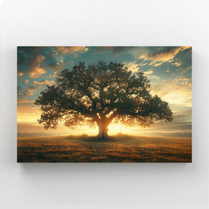 Lumière Crépusculaire Tableau Arbre | TableauDecoModerne®