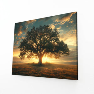 Lumière Crépusculaire Tableau Arbre | TableauDecoModerne®