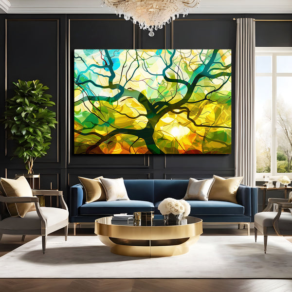 Lumière Végétale Tableau Arbre | TableauDecoModerne®