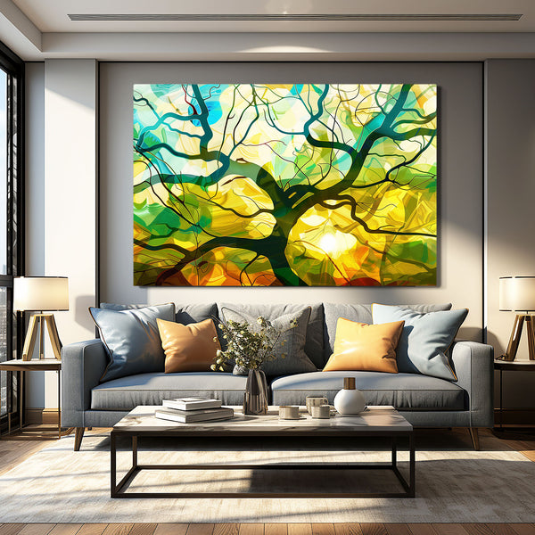 Lumière Végétale Tableau Arbre | TableauDecoModerne®