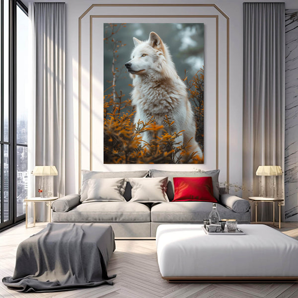 Majestueux Canidé Tableau Loup | TableauDecoModerne®