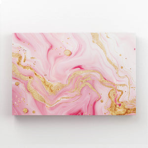 Marbre Abstrait Tableau Rose | TableauDecoModerne®